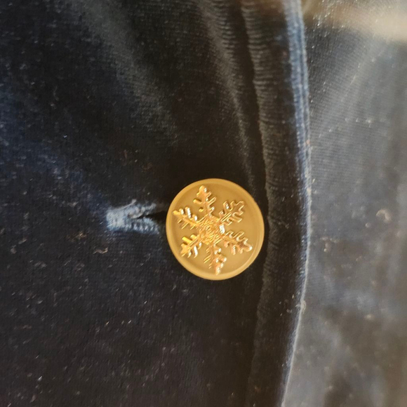 Women's Notations Teal Velvet Blazer with undershirt M - Picture 4 of 5